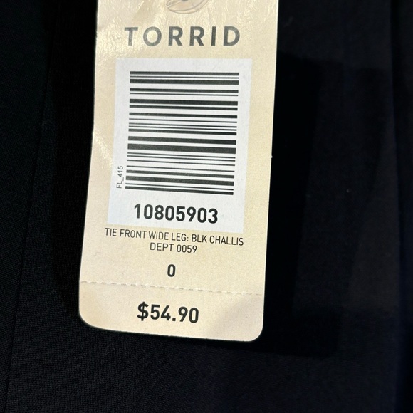 Torrid Pull On Wide Leg Washable Challis Pant New - Picture 5 of 12